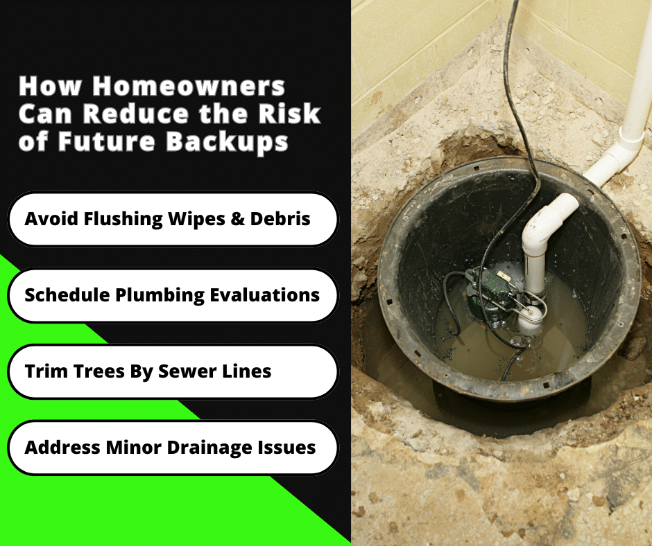 how homeowners can reduce the risk of future backups