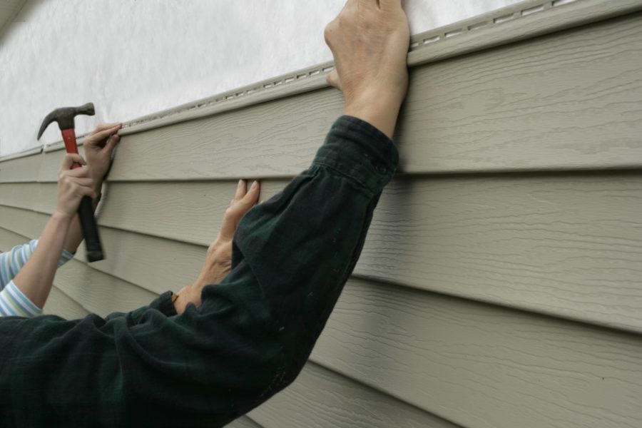 siding over stucco