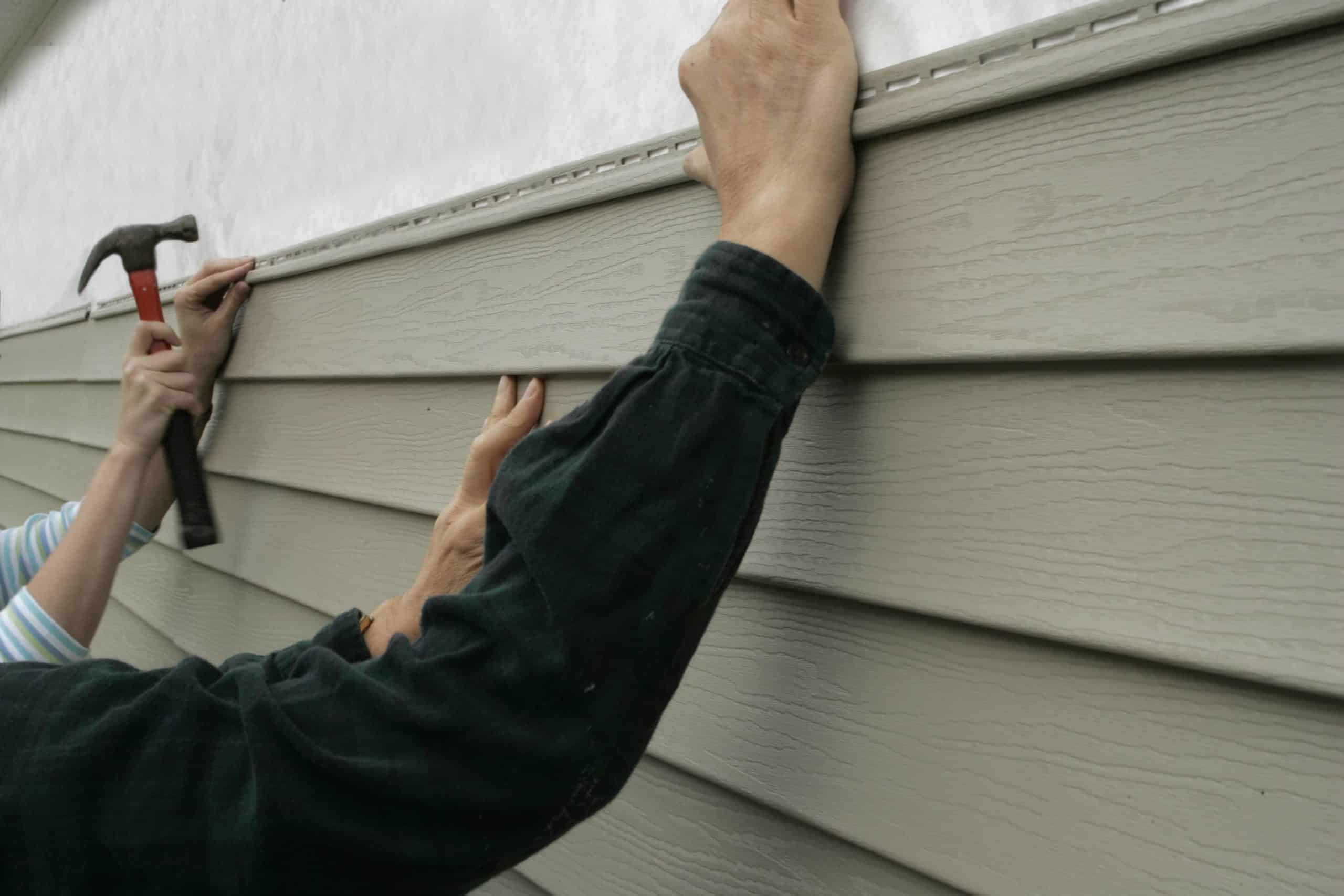 siding over stucco