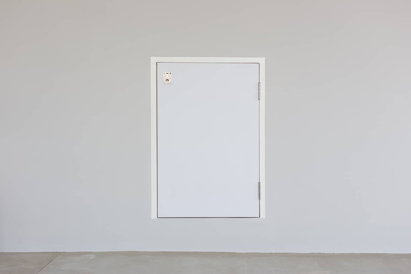 A very basic attic door.