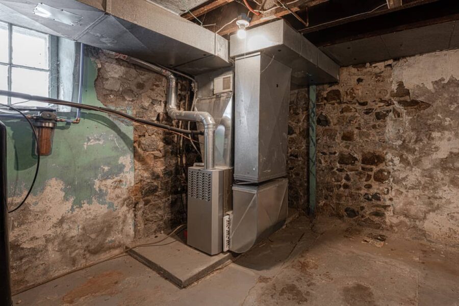 A basement furnace might take longer due to distance from the door.