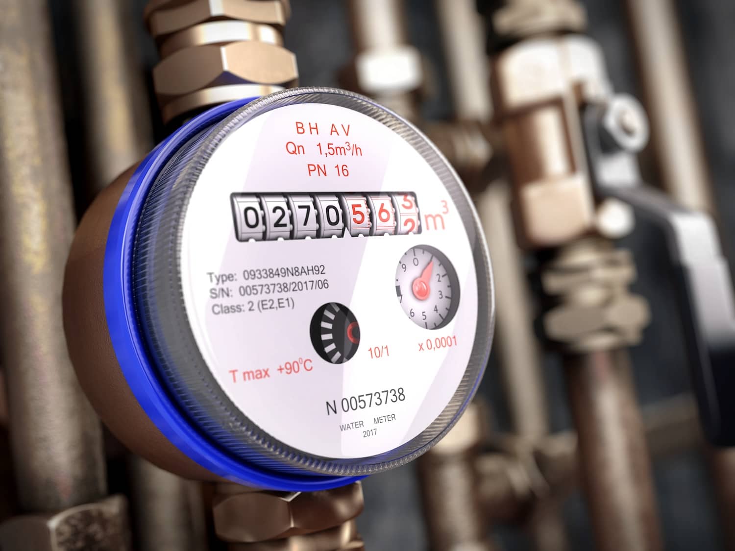 Where is the water meter located