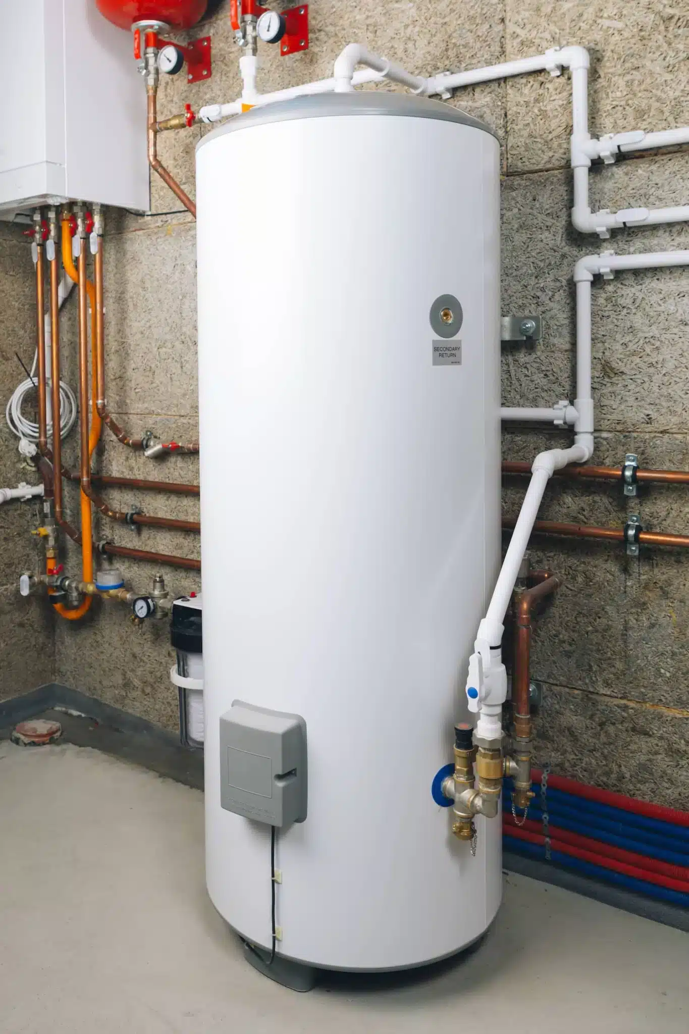 Be sure to locate the thermostat so that you can properly adjust the water temperature.