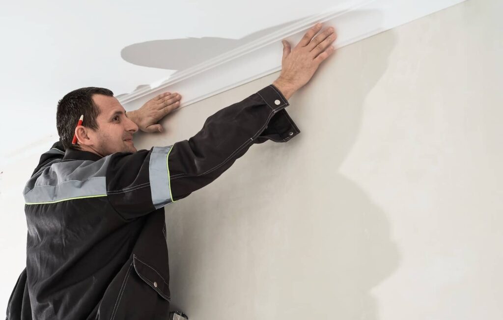 How to install crown molding after it's been cut