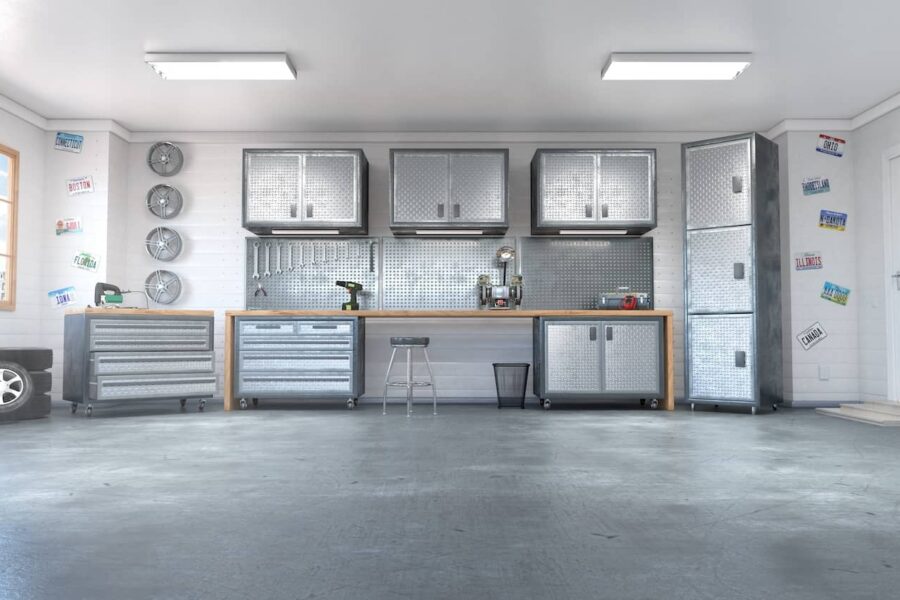 how to clean a garage floor