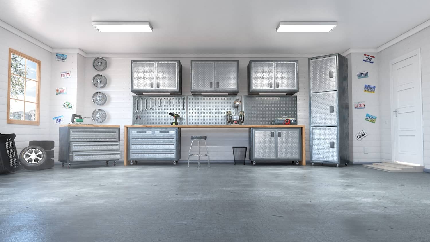 how to clean a garage floor