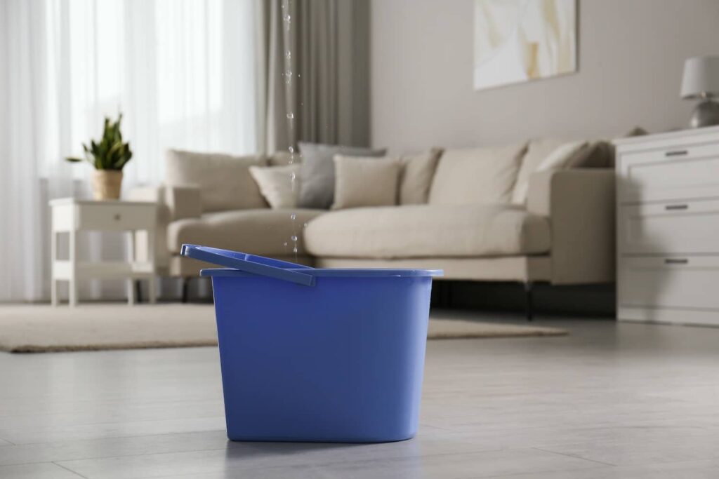 Steps to take after you find water leaking from the ceiling.