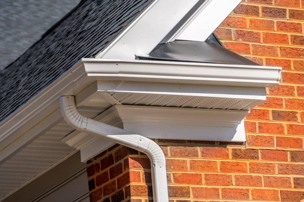 Gutters and downspouts are integral parts of a roof.