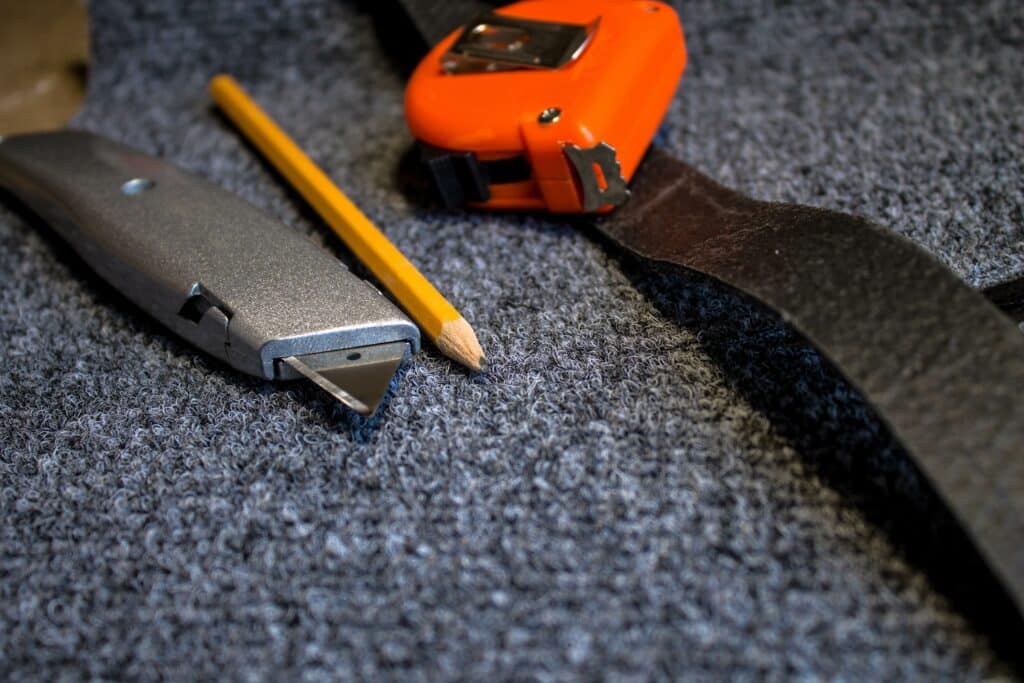Only a few materials are needed to cut ceiling tiles