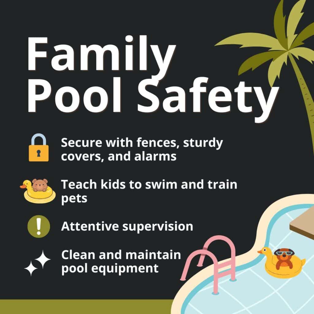 primary pool safety precautions to take for any household
