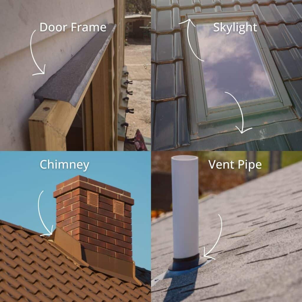parts of a home flashing is found on