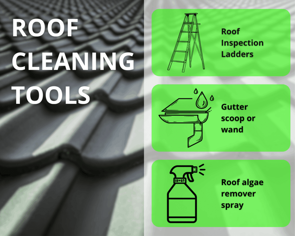 essential roof cleaning tools for maintenance